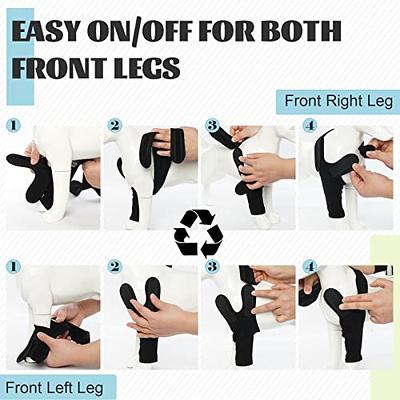 ROZKITCH Dog Surgery Recovery Sleeve for Front Legs, Pet Prevent Licking  Wound Elbow Brace Protector, Dog Leg Sleeve to Stop Licking Cone Collar  Alternative for Sprain ACL CCL Arthritis Cute Dog 3XL 