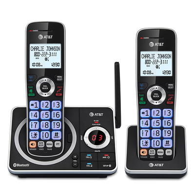 VTech IS8251-5 Business Grade 5-Handset Cordless Phone for Home Office, 5  Color Display, Programmable Short Cut Keys, Smart Call Blocking, Answering