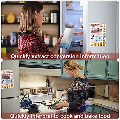 Kitchen Conversion Chart Magnet, Metric Conversion Chart for Cooking  Conversion Chart Guide Including Liquid Volumes, Dry Weights, Liquid  Conversions