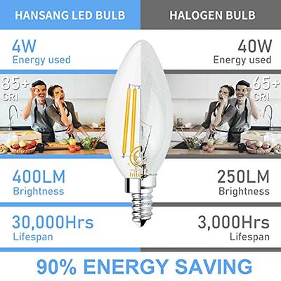 hansang G9 LED Bulb 6W(60W Halogen Equivalent), G9 Light Bulb Bi Pin Base,  Natural White 4000K G9 Base Bulbs for Chandeliers, 600LM Non-Dimmable No