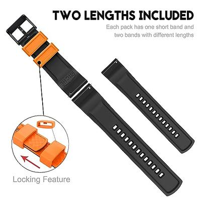 Ritche 20mm Silicone Watch Band Compatible with Samsung Galaxy Watch 4/5/ 5  Pro, 40mm/ 45mm Band 20mm Quick Release Rubber Watch Bands for Omega x  Swatch Moonswatch for Men Women