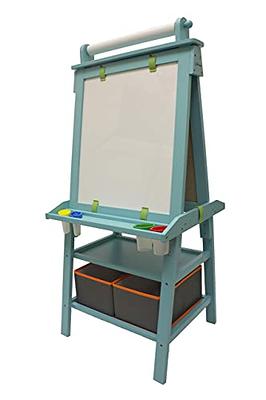 DUKE BABY 3-In-1 Kids Art Easel, Dry-Erase Board - Chalkboard - Paper Roll  - Red Color - Yahoo Shopping