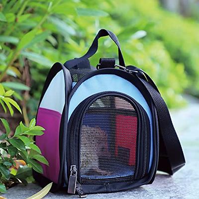 Petsfit Small Animal Carrier Hamster Carriers for Sugar  Glide,Hedgehog,Gecko,Baby Rat,Little Birds - Portable Bags with Shoulder  Strap,Breathable Mesh Window,Removable Mat,Side Pockets(Pink Blue) - Yahoo  Shopping