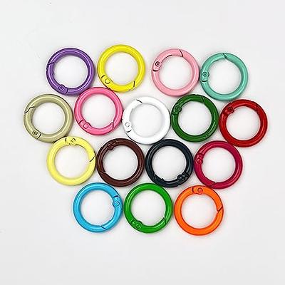 ccHuDE 25 Pcs Metal Spring O Rings Spring Keyrings Buckles Snap Clip  Trigger Ring Round Split Key Ring Small Clamp Clasp Rings for Bag Purse  Craft Jewelry Making 33mm - Yahoo Shopping