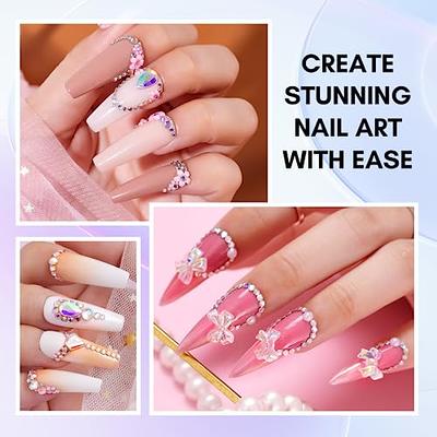 Makartt Nail Rhinestone Glue, Gel Nail Glue Rhinestones 3D Design