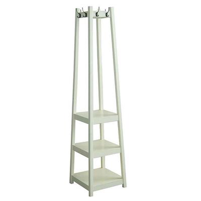 Yusong 11-Tier Shoe Rack, Entryway Shoe Tower,Vertical Shoe Organizer,  Wooden Shoe Storage Stand, 11 Pairs of Shoes (White) 