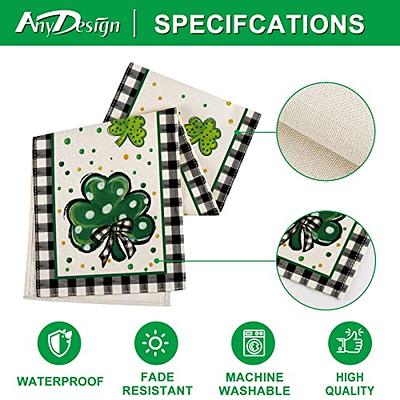 St. Patrick's Day Table Runner Party Supplies Fabric Decorations for  Wedding Birthday Baby Shower 13x70inch Traditional Shamrock Irish Decor  Retro Geometric 
