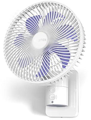 Comfort Zone 16 3-Speed Oscillating Wall Mount Fan with Remote Control,  Timer and Adjustable Tilt, White