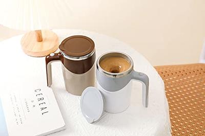 FOXNSK Automatic Magnetic Stirring Coffee Mug, Self Stirring Mug Magnetic Stirring Cup Rotating Home Office Travel Mixing Cup Suitable for Coffee