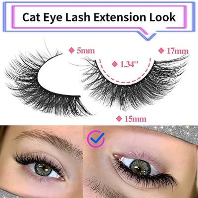 Lashes Natural Look False Eyelashes Wispy Cluster Lashes Manga Eyelash  Extensions Strip Clear Band Lashes Cat Eye Korean Short Anime Fake Lashes  Pack by Kiromiro - Yahoo Shopping