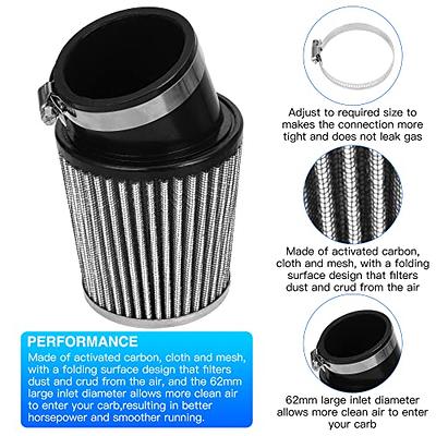 GREHUA Upgrade Carburetor Carb Air Filter Adapter with Mini Air Filter Jet  Kit for Predator 212cc 6.5 Hp 196cc Gx160 Gx200 Baja MB200 KT196 CT200U