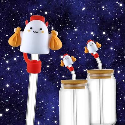 Kitty Straw Cover Cap for Stanley,Funny Hallo Straw Topper Fit Stanley 30&40 Oz,Cute Cartoon Straw Cover Kids Themed Party Gifts,Drinking Straw Tip