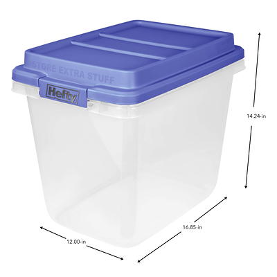 Sterilite 6 Qt. Clear Stacking Closet Storage Bin Container with Lid  (108-Pack) 108 x 16428012 - The Home Depot