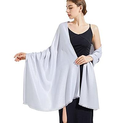 Shiny Women's Fashion Shawl, Shiny Cashmere Wool Shawl, Womens Soft Shawl  Winter Warm Thick Knitted Shawls for Women