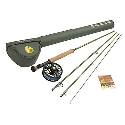 TOPFORT Fly Fishing Rod and Reel Combo Starter Kit, 4 Piece