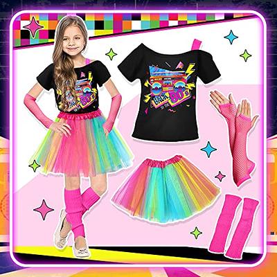  Xtinmee 80s90s Outfit for Women Hip Hop Costume Kit