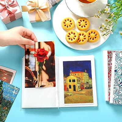 64 Pockets Mini Album 3 Inch Photo Paper Book PU Leather Cover For