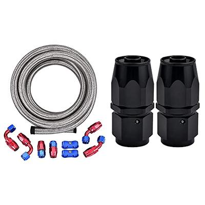 EVIL ENERGY 6AN Nylon Braided CPE Fuel Line Kit 10FT Silver Bundle with 6AN  Swivel Hose End Fitting Straight 2PCS - Yahoo Shopping