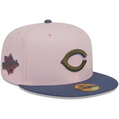 Atlanta Braves New Era Dolphin 59FIFTY Fitted Hat - Gray/Blue