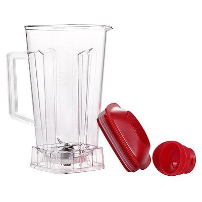 64 OZ Container Blender Pitcher for Vitamix 5000 5200 6300 760 Blender Jar  Cup Replacement Parts Accessories with Red Lid