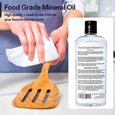 Food Grade Mineral Oil for Cutting Boards, Countertops and Butcher Blocks - Food