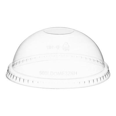 Fineline 159IN-L Super Bowl Plus 9 Clear PET Plastic Dome Lid with Indent  for 32, 48, and 64 oz. Square Bowls - 150/Case