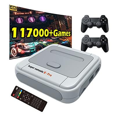  Kinhank Retro Game Console,Super Console X PRO Emulator Console  with 95000+ Video Games,Video Game Console with 60+ Emulator,Dual  System,Game Consoles for 4K TV,5 Players,LAN/WiFi,Best Gifts for Men : Toys  & Games