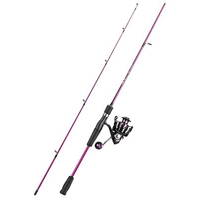 Sougayilang Spinning Combo, Stainless Steel Guides 2 Pieces Fishing Rod and Reel  Combo, Purple Fishing Pole with Spinning Reel Set for Crappie  Trout-1.8m-2000 - Yahoo Shopping