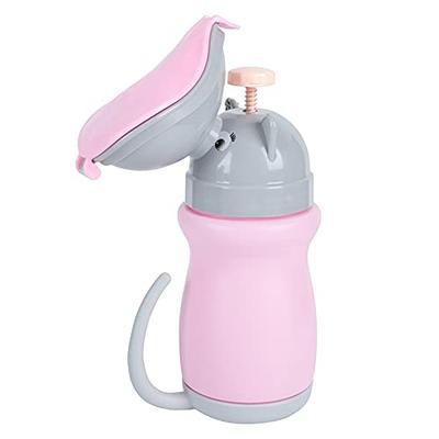  ONEDONE Travel Urinal Portable Potty Pee Cup for Kids Girls  Urinal Emergency Toilet for Camping Car Travel and Kid Potty Pee Training  Pee Bottle for Toddlers Kids Children Baby Girls(Pink) 