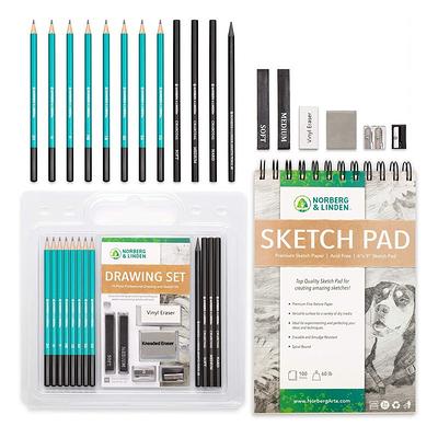 Norberg & Linden Drawing Set - Sketching & Charcoal Pencils 100