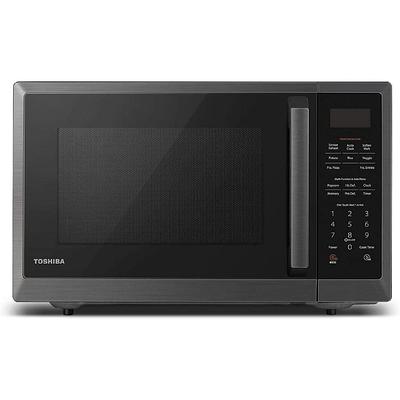 Toshiba 1.2-cu ft 1100 Countertop Microwave (Black Stainless Steel