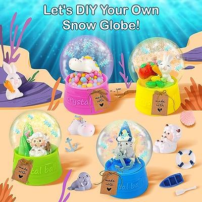 Peertoys Snow Globe Crafts for Kids - Activities Gifts for Teen Girls Ages  4-8 Arts Stem Project Games Unicorn Toddler DIY Toys & Materials Stuff with