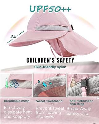 Camptrace Toddler Kids Sun Hats with Neck Flap UPF 50+ UV Protection Wide  Rigid Brim Boys Girls Beach Swim Sunhat - Yahoo Shopping