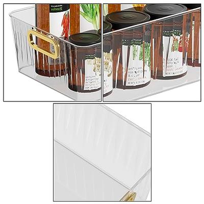 CadineUS 4-pack Clear Pantry Storage Bin Box, Plastic Organizer Bin for  Fridge kitchen - Yahoo Shopping