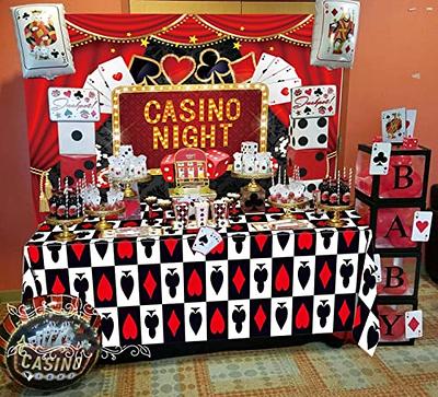 Casino Night Las Vegas Party Decorations witn Contain Casino Theme