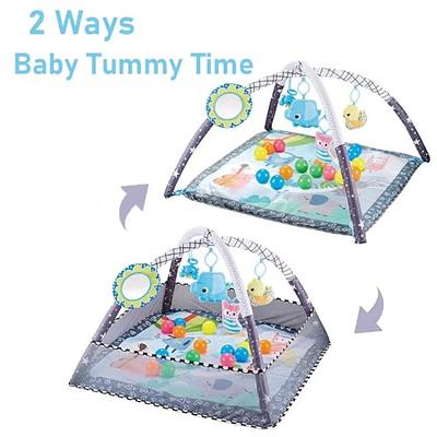 Baby Play Gym Mat with Ball Pit Activity Gym Center Tummy Time Mat