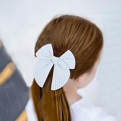 1pc Pearl Hair Bows for Women,Navy Blue Ribbon Bow Hair Clips with  Pearl,Elegant Wedding Party Aligator Clips,Hair Ribbons for Girls,Women  Hair Accessories