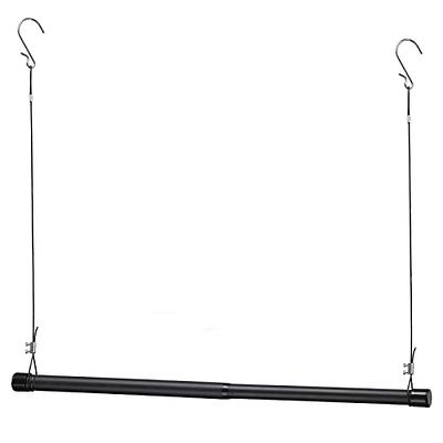 Everbilt Genevieve 8 ft. Birch Adjustable Closet Organizer Long Hanging Rod with Shoe Rack, Brown