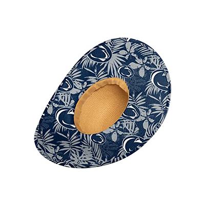 : FOCO mens Nfl Team Logo Floral Sun Straw Hat, Team