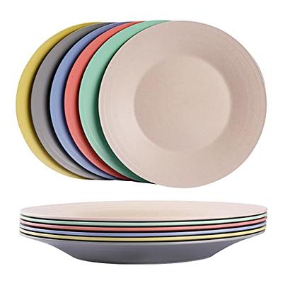 Wheat Straw Plates Set of 4 - Microwave Safe Dinner Plates