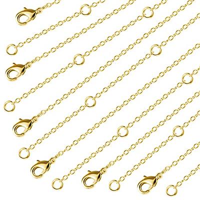 Wholesale 12 PCS 14K Real Gold Plated Solid Brass Thin O Chain Necklace 1  MM Finished Chain Bulk for Jewelry Making, Size 16 + 2 Extender - Yahoo  Shopping