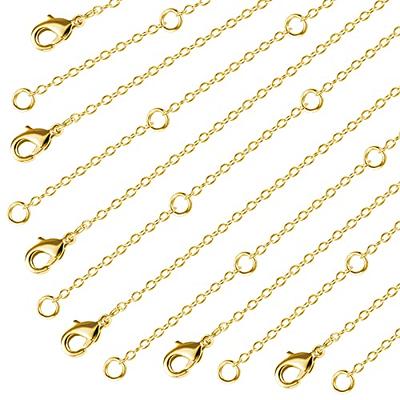  Necklace Extender Durable 14K Gold Plated Solid Brass