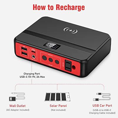 Portable Power Bank with AC Outlet, 83Wh/22500mAh 110V/85W