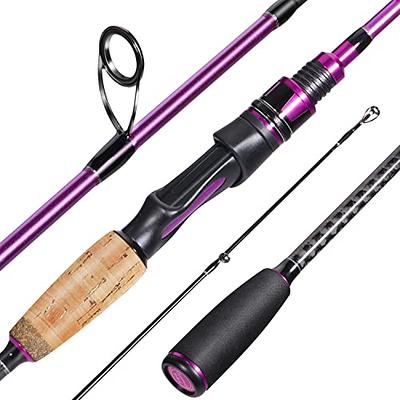 Sougayilang Fishing Pole, 2PC Spinning Rod with EVA and Cork Handle Grip, Baitcasting  Rod for Freshwater Fishing Rod-Purple-6.9ft-Spinning - Yahoo Shopping