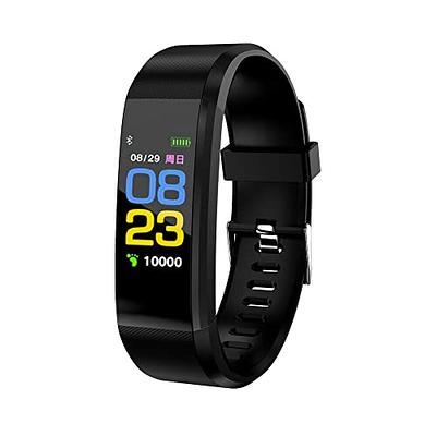 Smart Bracelet Fitness Tracker Color Screen Smartwatch Heart Rate Blood  Pressure Pedometer Sleep Monitor (Black) - TilyExpress Uganda