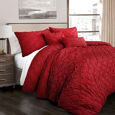 Nova Ruffle 3 Piece Comforter Set, Lush Decor