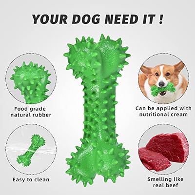 Dog Toy, Indestructible Dog Toy, Squeaky Rubber Dog Toys, Interactive Dog  Toys For Cleaning Teeth Of Small, Medium And Large Dogs(green)