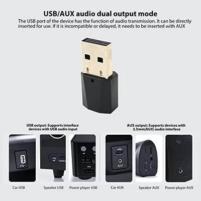 USB Bluetooth Adapter 5.3 for DVD, Really Plug & Play Mini Bluetooth EDR  Dongle Receiver & Transmitter for Laptop Computer Bluetooth Windows  10（Pearl White） - Yahoo Shopping