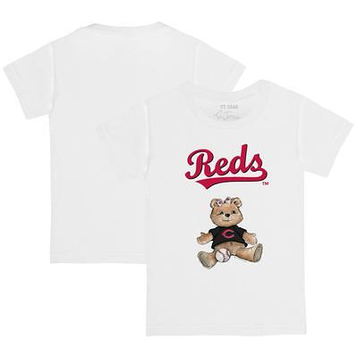 Chicago Cubs Tiny Turnip Women's Girl Teddy T-Shirt - White