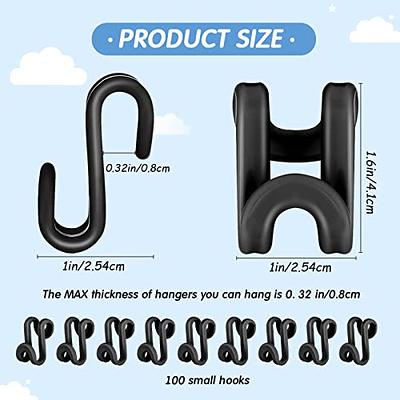 150 Pcs Triangles Clothes Hanger Connector Hooks Hanger Stacker Plastic  Mini Space Saving Heavy Duty Hanger Extender Clips for Organizer Closet  Clothes Velvet (Black) - Yahoo Shopping